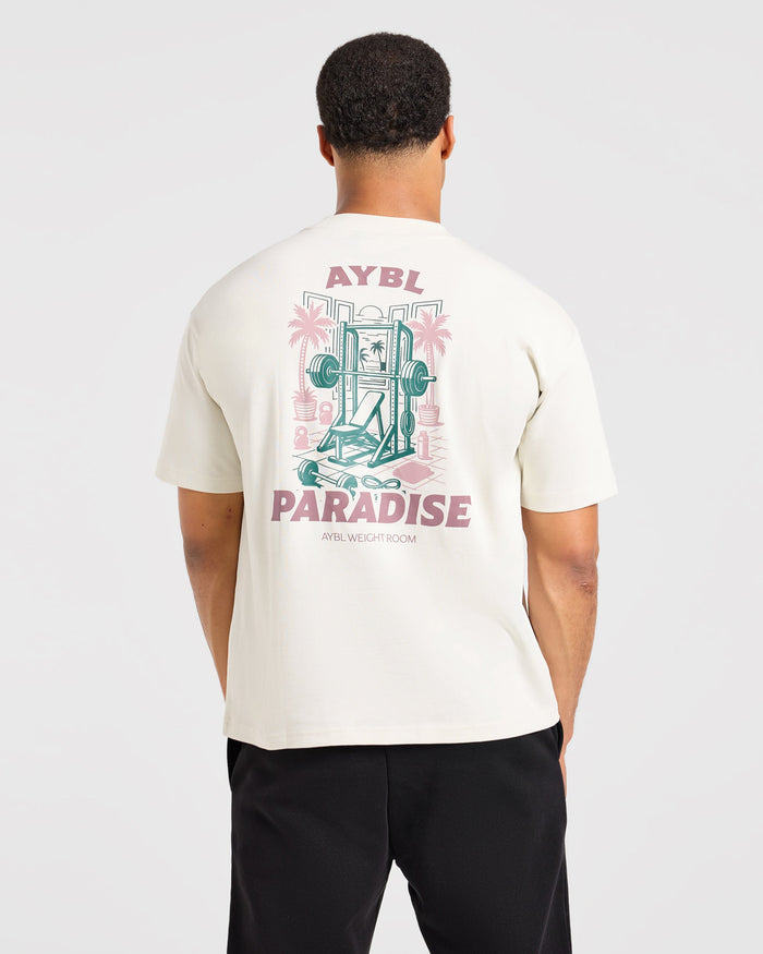 Iron Paradise Oversized T Shirt - Off White