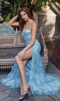 Powder Blue Juliet Long Formal Dress jt2455k