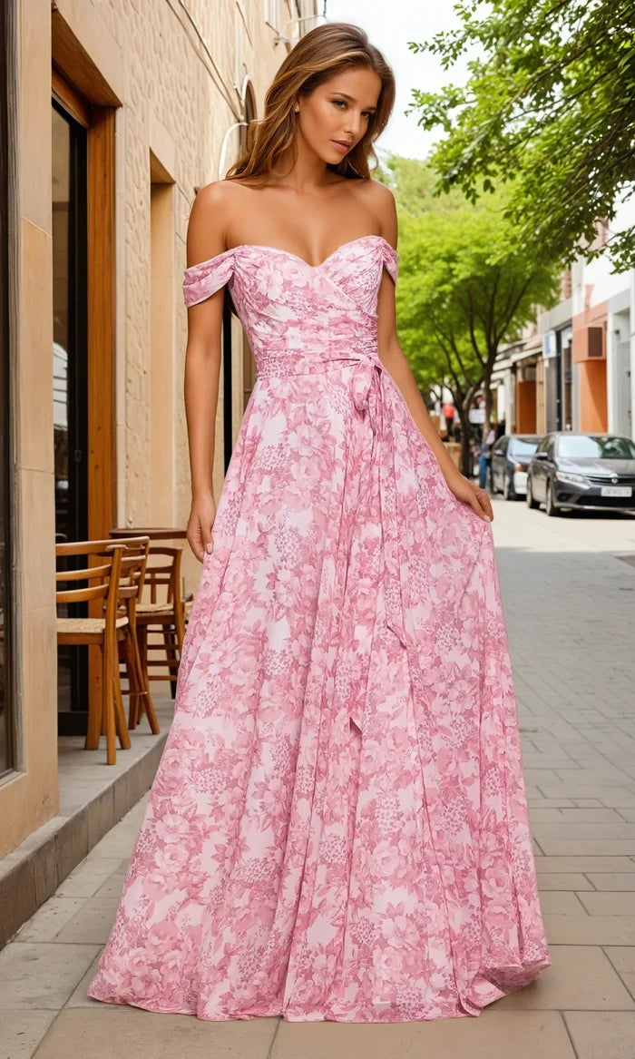 Rose Ladivine Long Formal Dress 7441