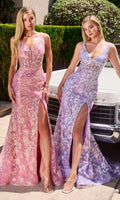 Lavender Ladivine Long Formal Dress y038