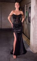 Black Ladivine Long Prom Dress cc8273