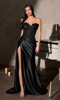 Black Ladivine Long Prom Dress cds567