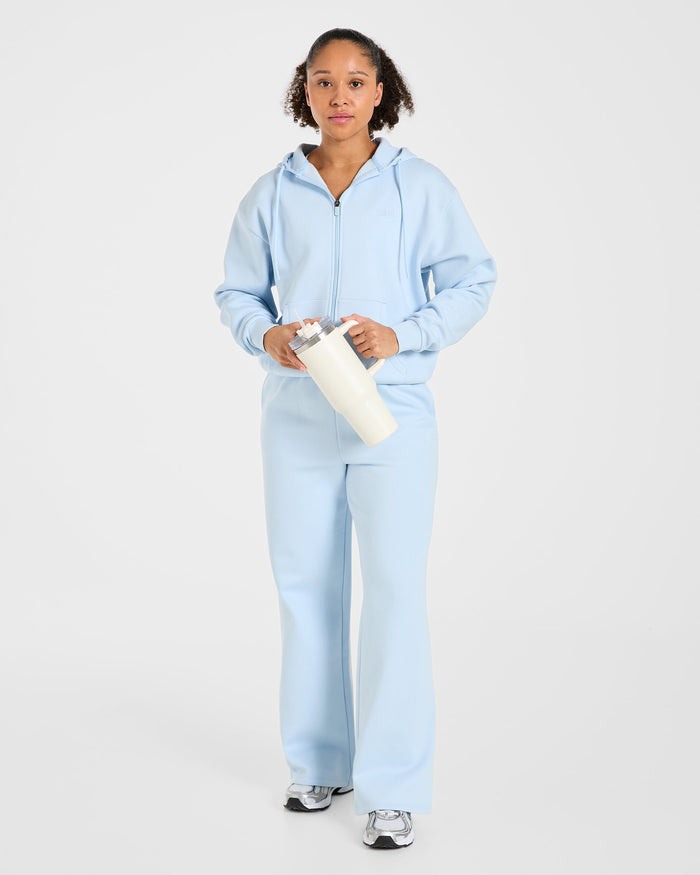 Lifestyle Oversized Straight Leg Joggers - Spring Blue