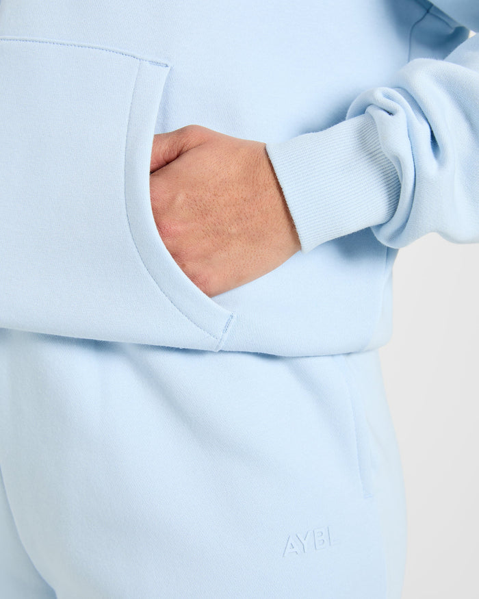 Lifestyle Oversized Zip Up Hoodie - Spring Blue