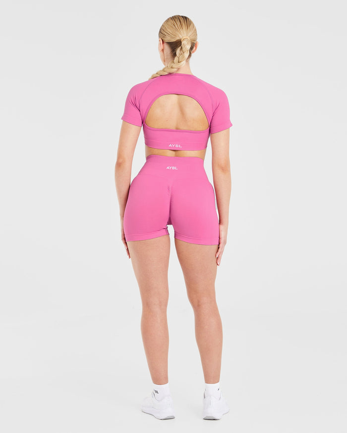 Power Seamless Shorts - Pink