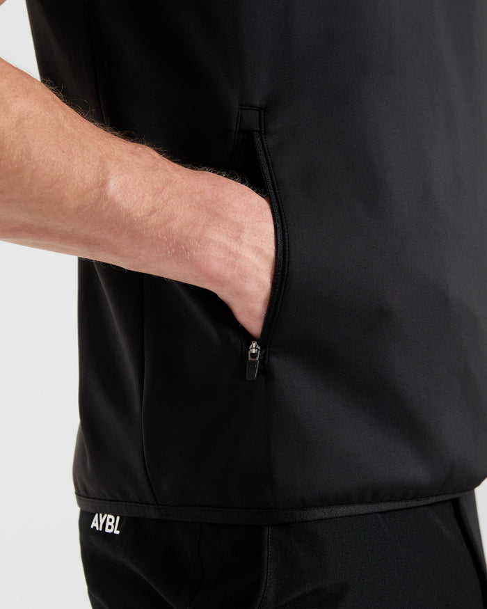 Precision 1/4 Zip Vest - Black