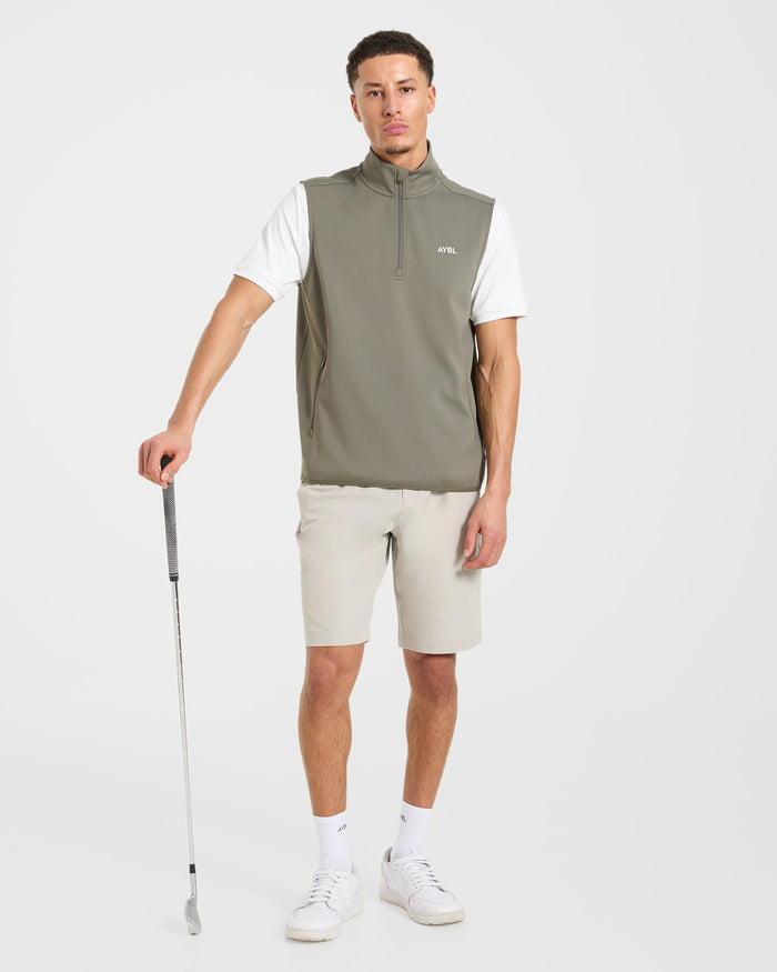 Precision 1/4 Zip Vest - Deep Sage