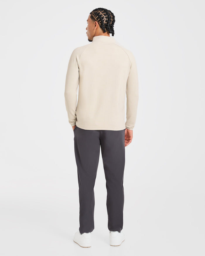 Precision Hybrid 1/4 Zip Pullover - Sand
