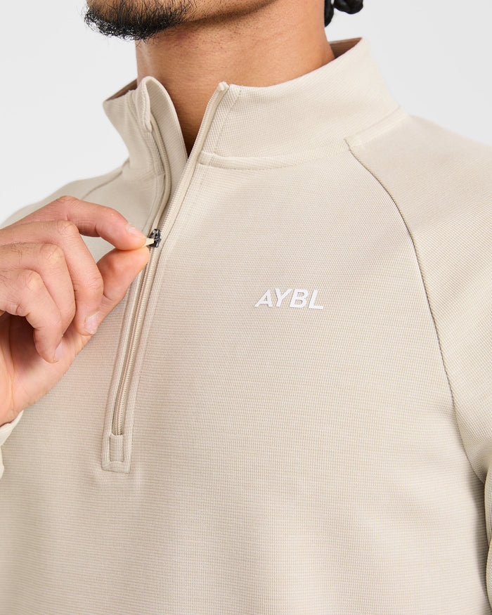 Precision Hybrid 1/4 Zip Pullover - Sand