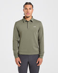 Precision Longsleeve Collared Pullover - Deep Sage