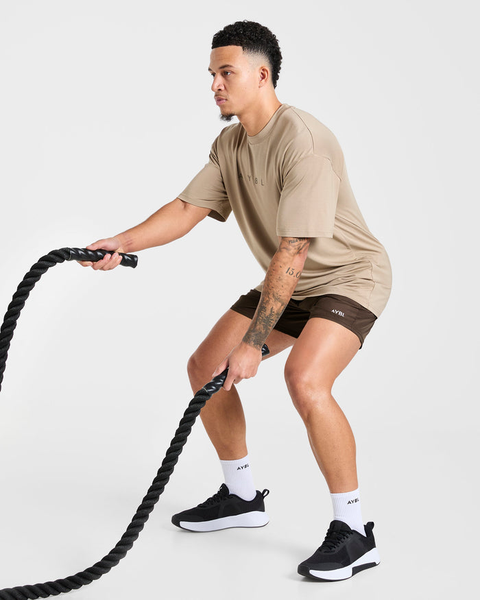 Reinforce Training T Shirt - Tawny Brown