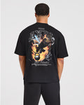 Relentless Eagle Oversized T Shirt - Black