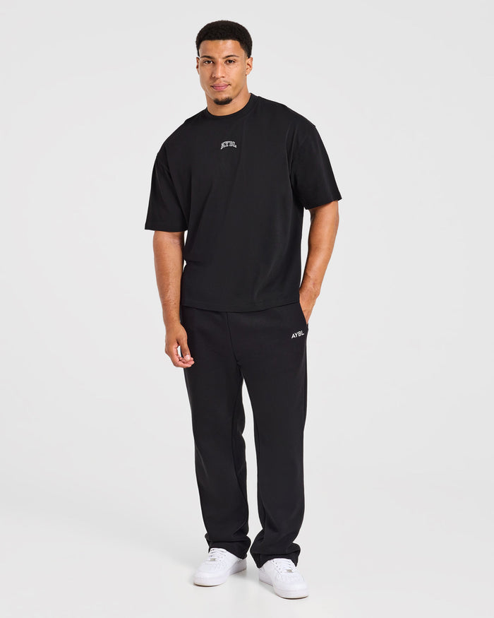 Relentless Eagle Oversized T Shirt - Black