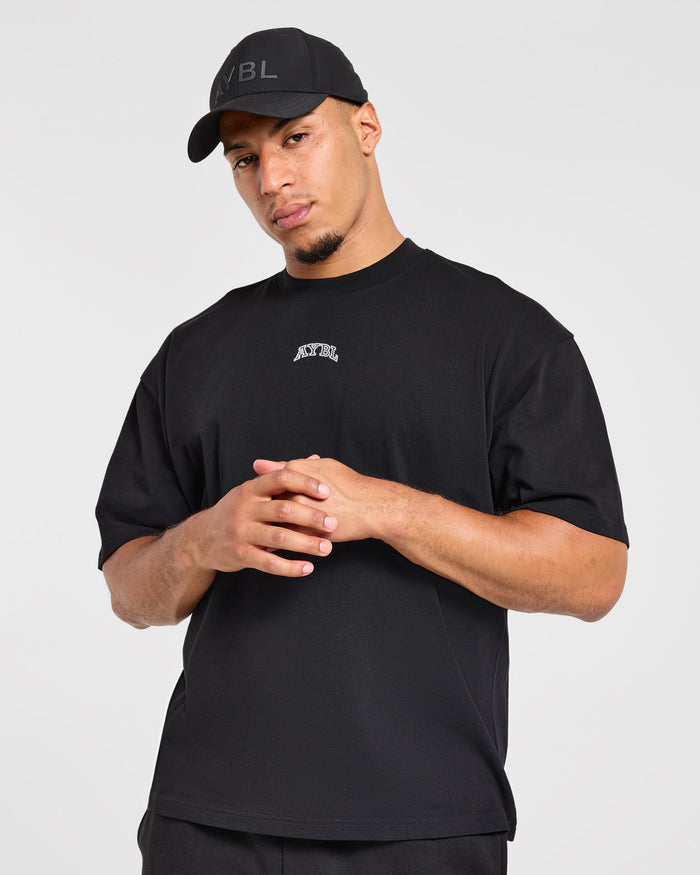 Relentless Eagle Oversized T Shirt - Black