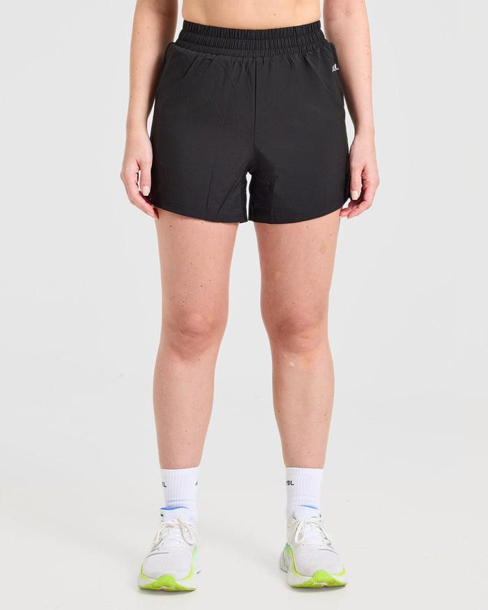 Run Ruched Shorts - Black