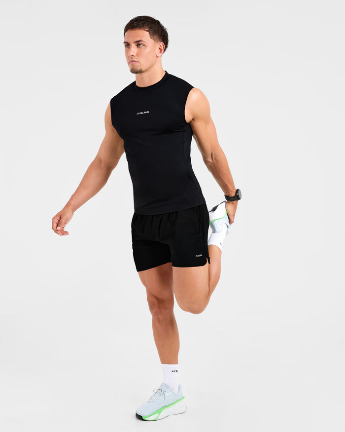 Run Slim Tank - Black