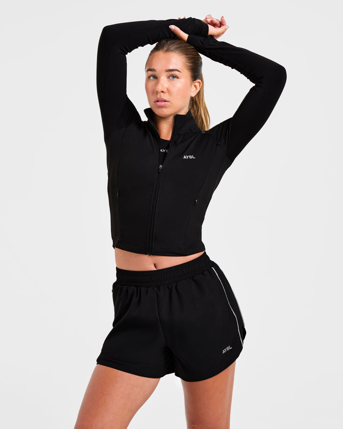 Run Zip Jacket - Black