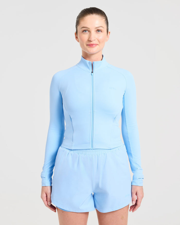 Run Zip Jacket - Spring Blue