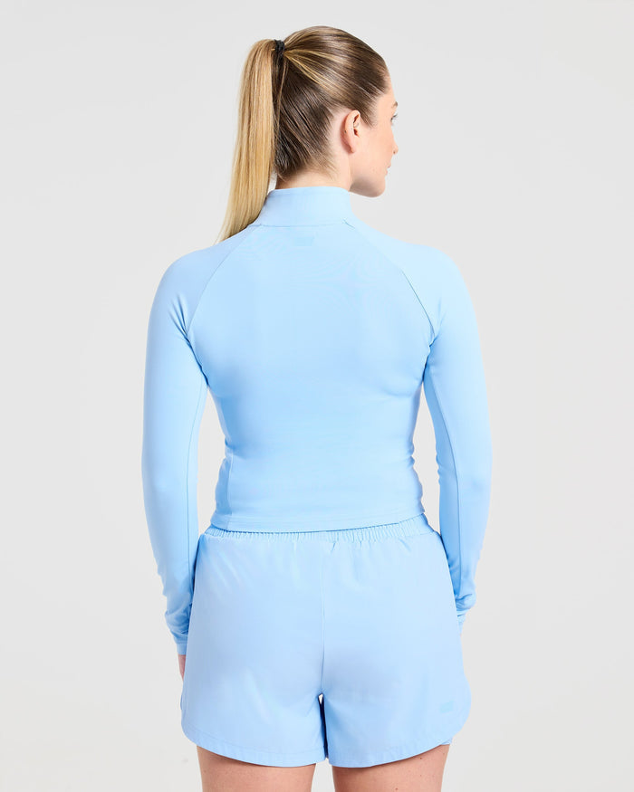 Run Zip Jacket - Spring Blue