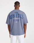 Script Collective Oversized T Shirt - Titanium Blue