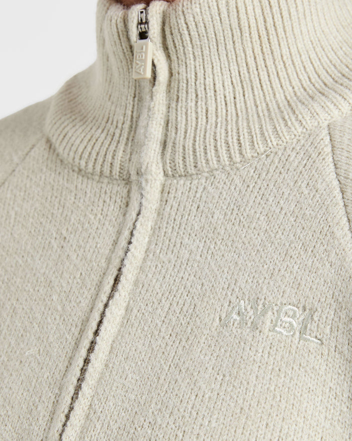 Soft Oversized Knitted 1/4 Zip - Seasalt