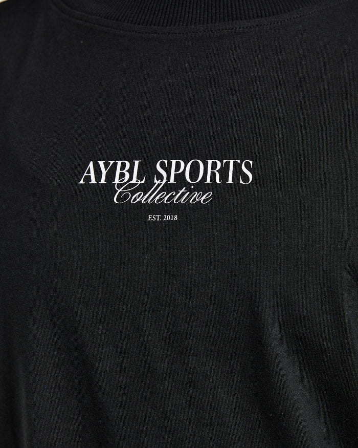 Sports Collective Oversized T Shirt - Black