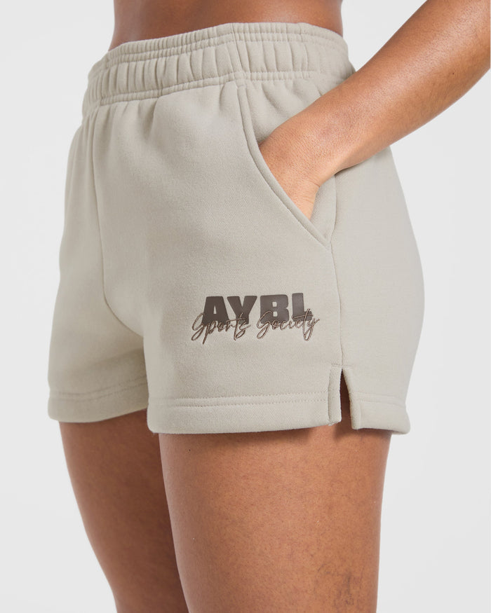 Sports Society Oversized Shorts - Sand