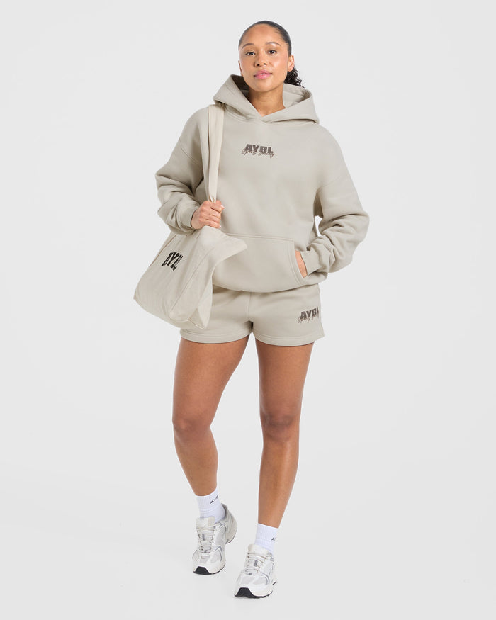 Sports Society Oversized Shorts - Sand