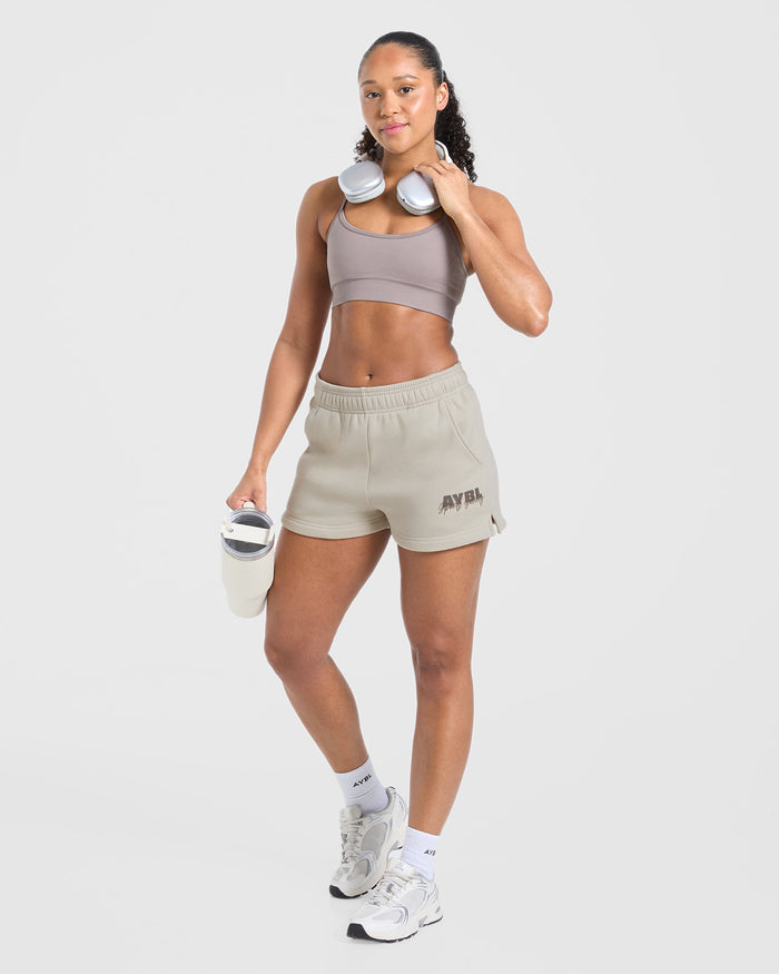 Sports Society Oversized Shorts - Sand