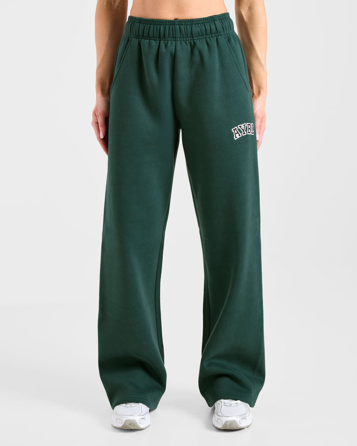 Varsity 2.0 Oversized Straight Leg Joggers - Deep Forest