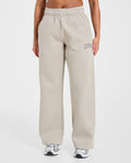 Varsity 2.0 Oversized Straight Leg Joggers - Taupe