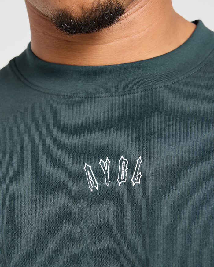 Venom In Every Rep Oversized T Shirt - Dark Teal