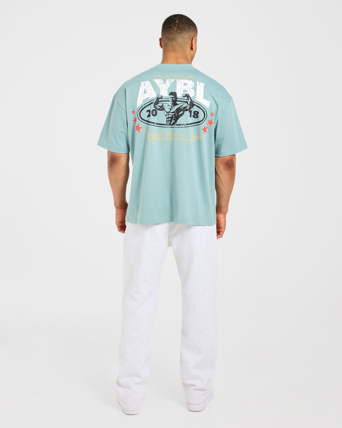 Wesley Vissers X Beyond Limits Oversized T Shirt - Aqua Mint