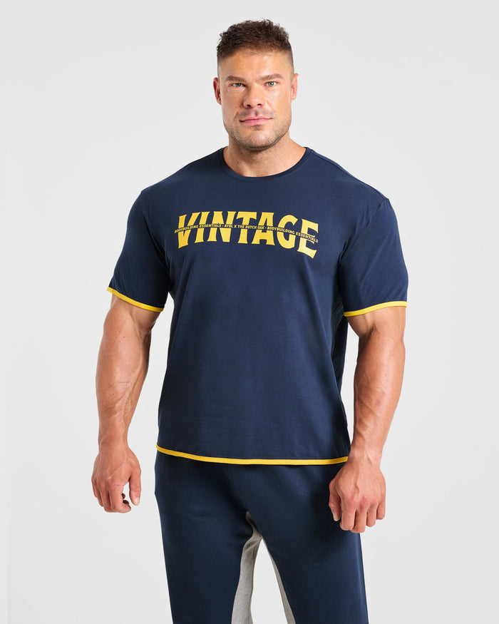 Wesley Vissers x Contrast T Shirt - Navy