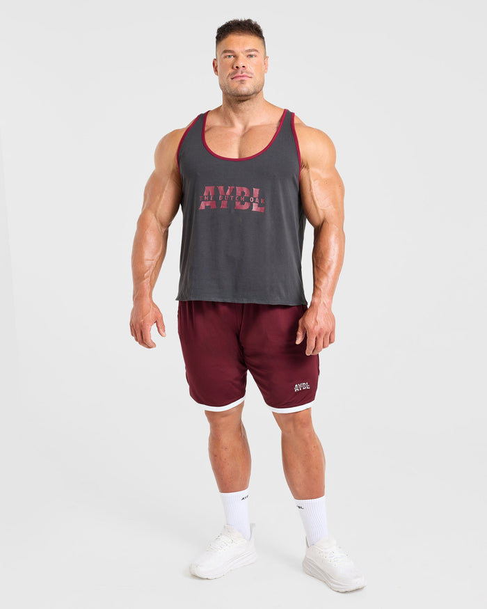 Wesley Vissers x Contrast Tank - Charcoal