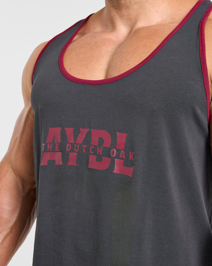 Wesley Vissers x Contrast Tank - Charcoal