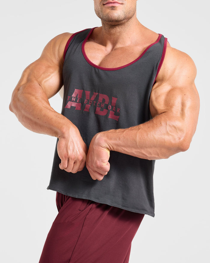 Wesley Vissers x Contrast Tank - Charcoal