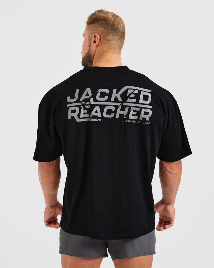 Wesley Vissers X Jacked Reacher Oversized T Shirt - Black