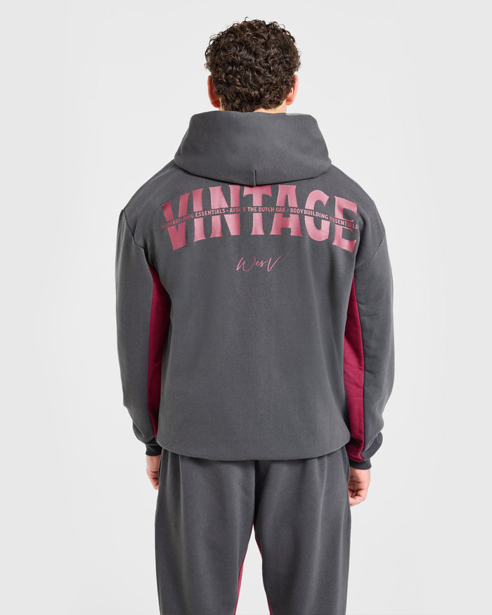 Wesley Vissers x Oversized Zip Up Hoodie - Charcoal