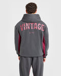 Wesley Vissers x Oversized Zip Up Hoodie - Charcoal