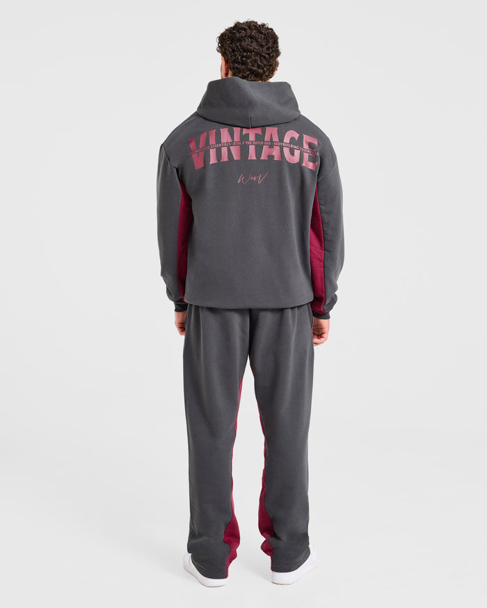 Wesley Vissers x Oversized Zip Up Hoodie - Charcoal
