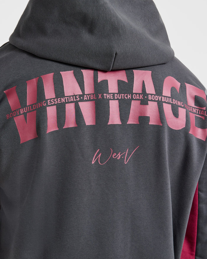 Wesley Vissers x Oversized Zip Up Hoodie - Charcoal