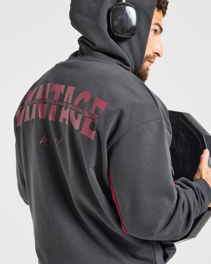 Wesley Vissers x Oversized Zip Up Hoodie - Charcoal
